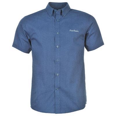 Košile s krátkým rukávem Pierre Cardin, Navy/Wht Geo | S - 1