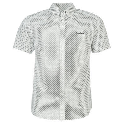 Košile s krátkým rukávem Pierre Cardin, Wht/Navy Dot | S - 1