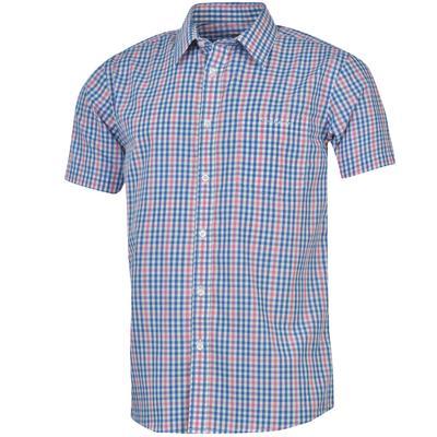 Košile s krátkým rukávem Pierre Cardin, BLUE/PINK CHECK | XXXXL - 2