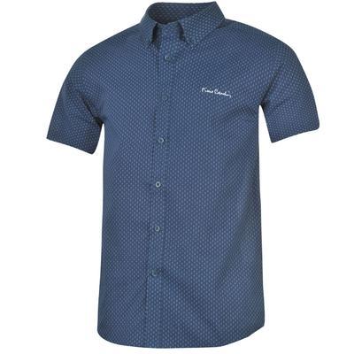 Košile s krátkým rukávem Pierre Cardin, Navy/Wht Geo | S - 2