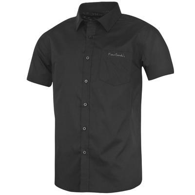 Košile s krátkým rukávem Pierre Cardin, Plain Black | XL - 2